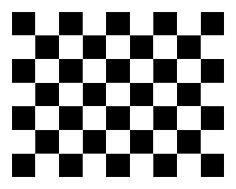 checkerboard creating corners internal squares